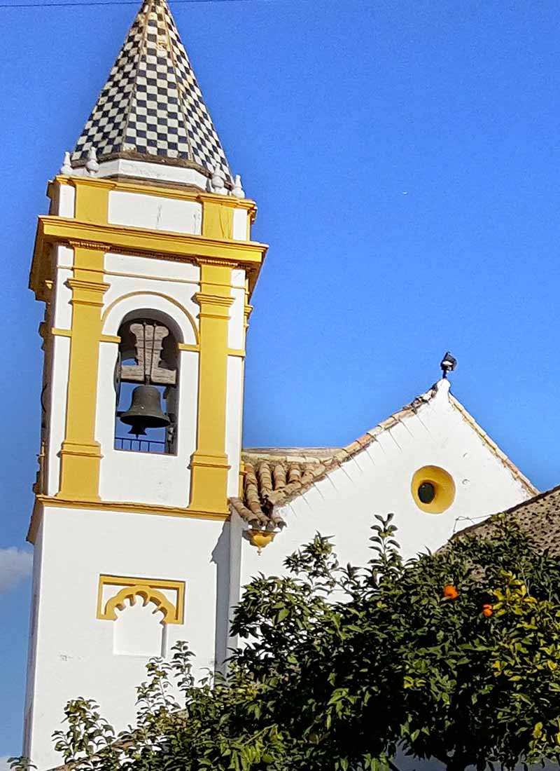 Torre de la parroquia Ntra. Sra. de la Estrella (Palomares del Río, Sevilla).